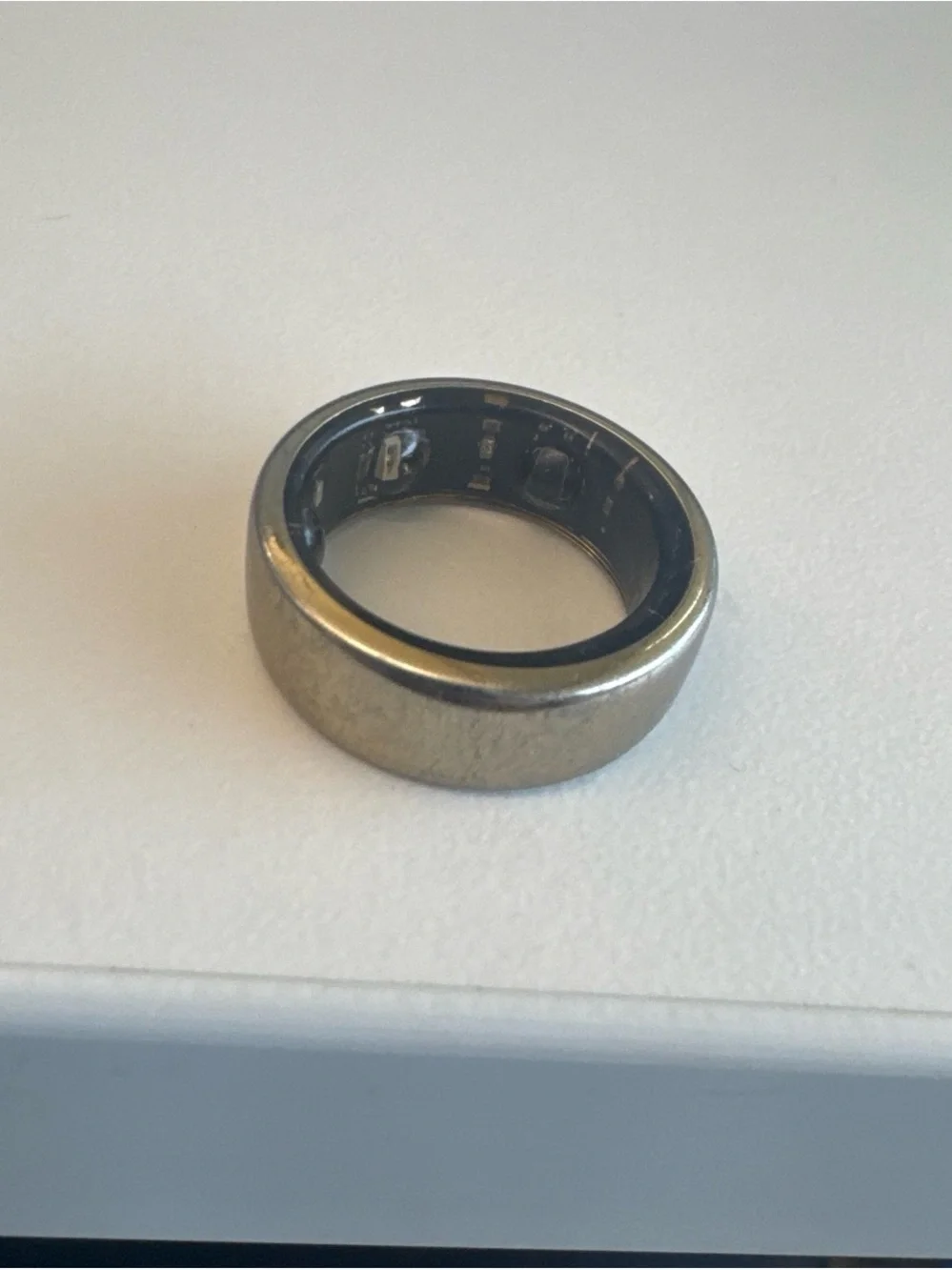 Oura Ring — Brushed Gold Exterior with Black Interior